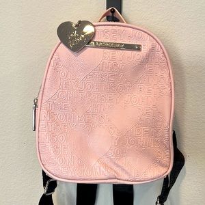 Betsy Johnson Mini Heart Backpack